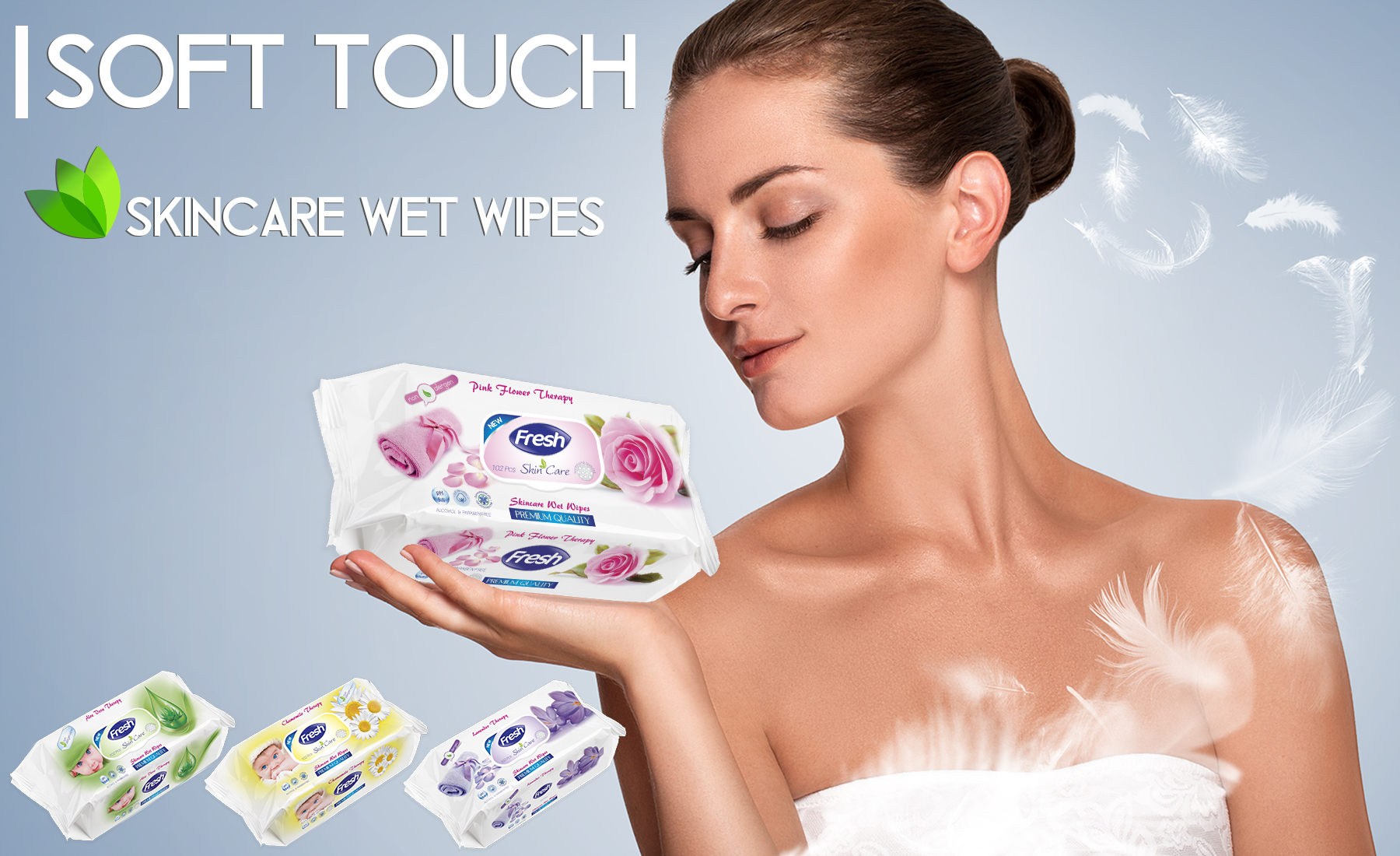 fresh and soft wet wipes